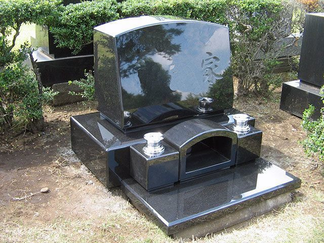 墓石 和洋中間型石塔｜墓石デザインカタログ